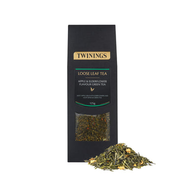 Apple & Elderflower Flavour Green Tea - 125g Loose Leaf Tea